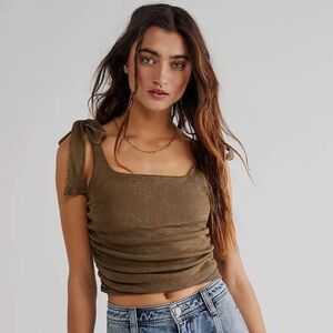 NWT Free People Boulevard Tank top in Oregano size xs